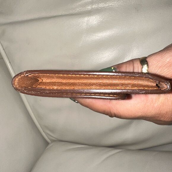 Authentic LOUIS VUITTON Brown Monogram Porte Tresor Sarah Flap Vintage Wallet - Picture 6 of 9